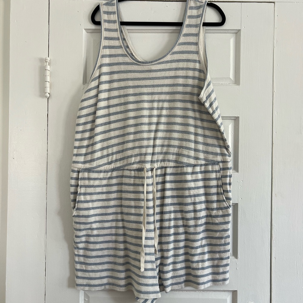 Striped Sleeveless Romper